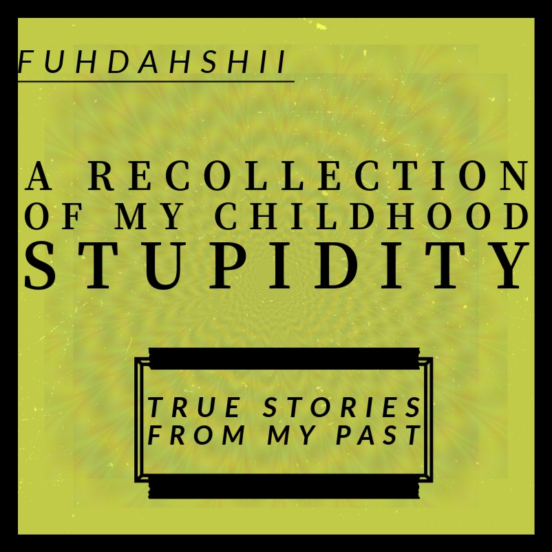 Image for A RECOLLECTION OF MY CHILDHOOD STUPIDITY
