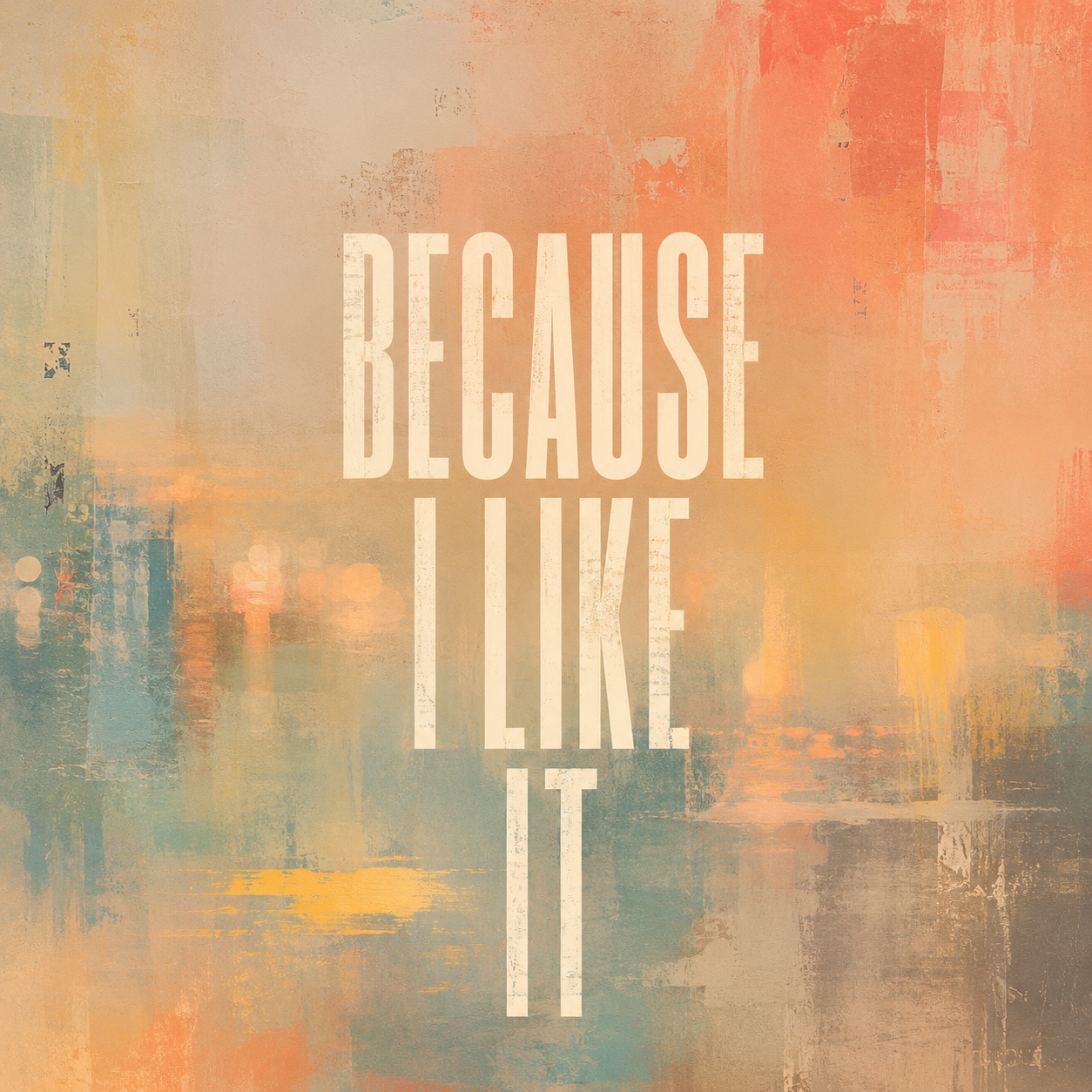 BECAUSE I LIKE IT artwork