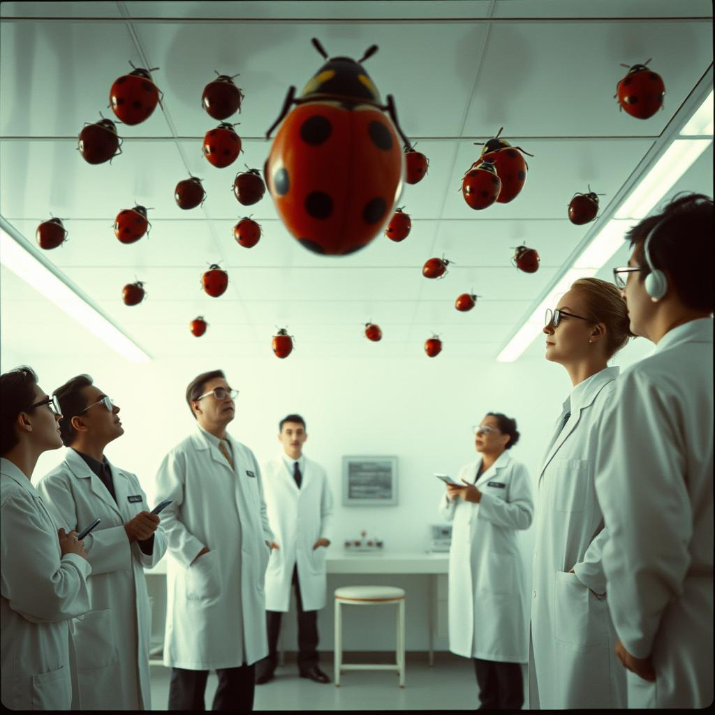 Ladybugs on the Ceiling artwork