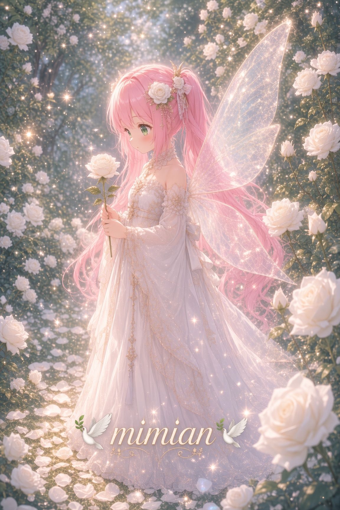 天国には何があるのかな…🕊𓂃𓈒𓏸︎︎︎︎︎🤍︎ artwork