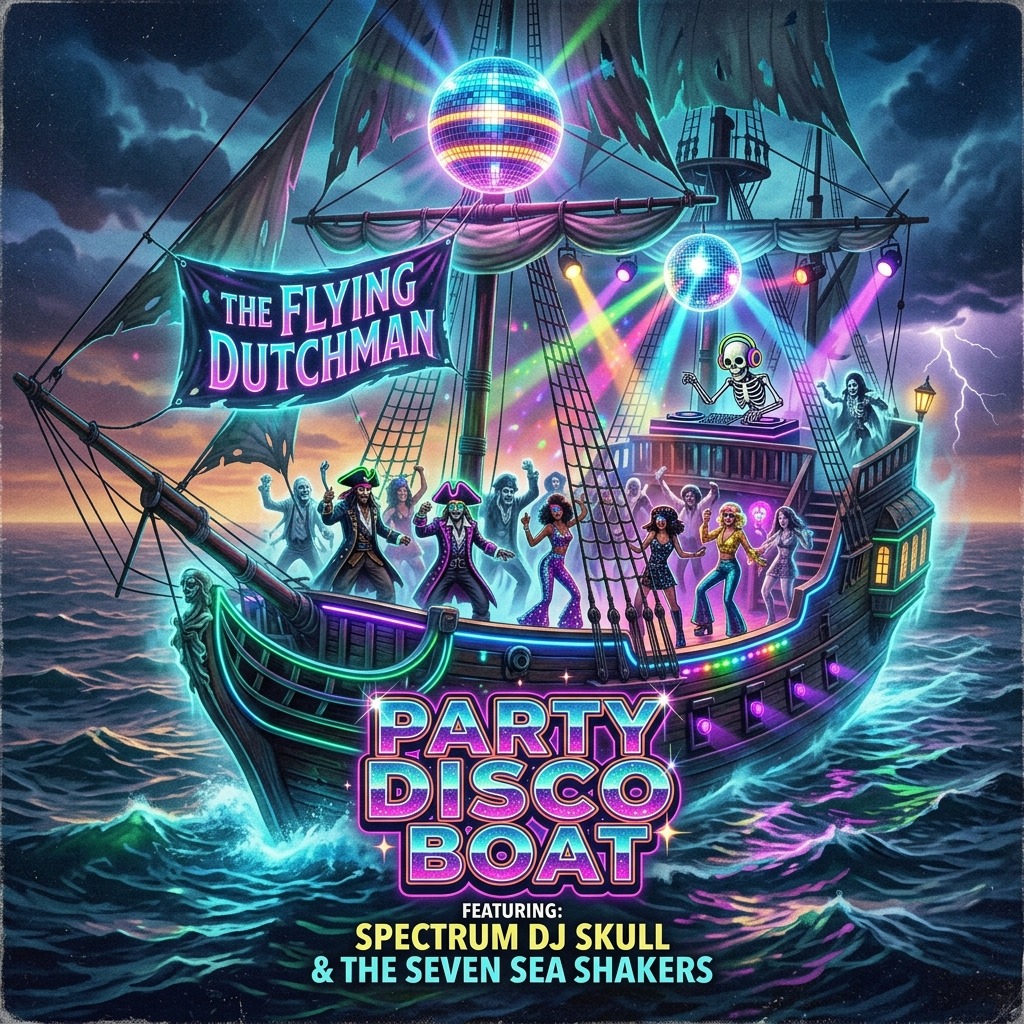 THE FLYING DUTCHMAN PARTY DISCO BOAT artwork