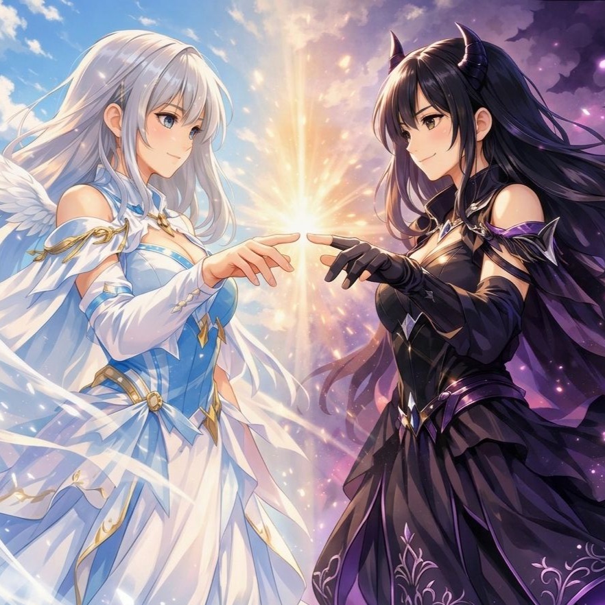 白と黒のまんなか artwork