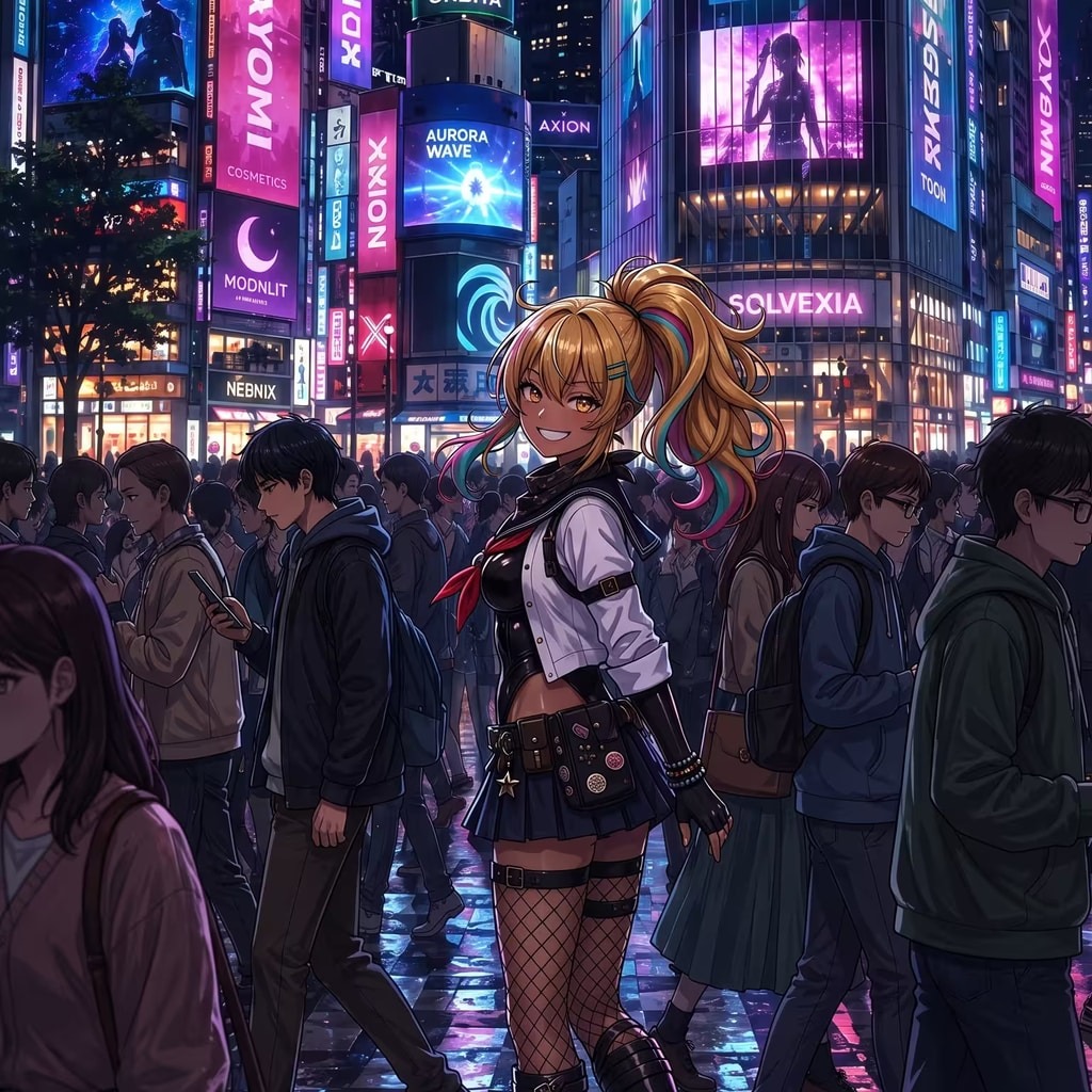 人混みに消えて/Lost in the Crowd artwork