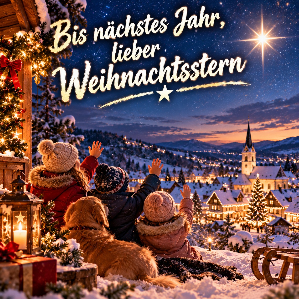 Bis nächstes Jahr, lieber Weihnachtsstern artwork
