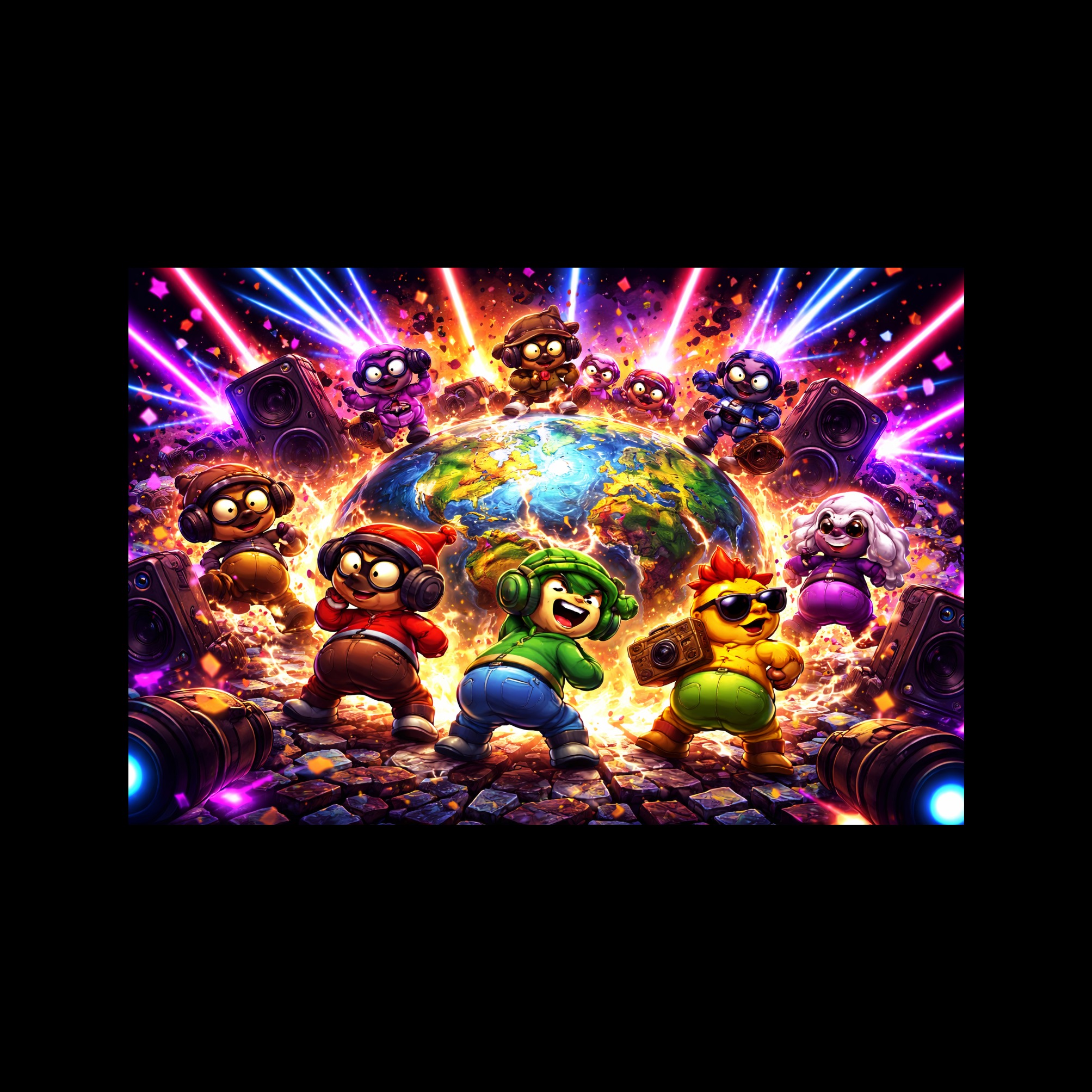 “SHAKE THE WORLD (SPRUNKIE STYLE)” artwork