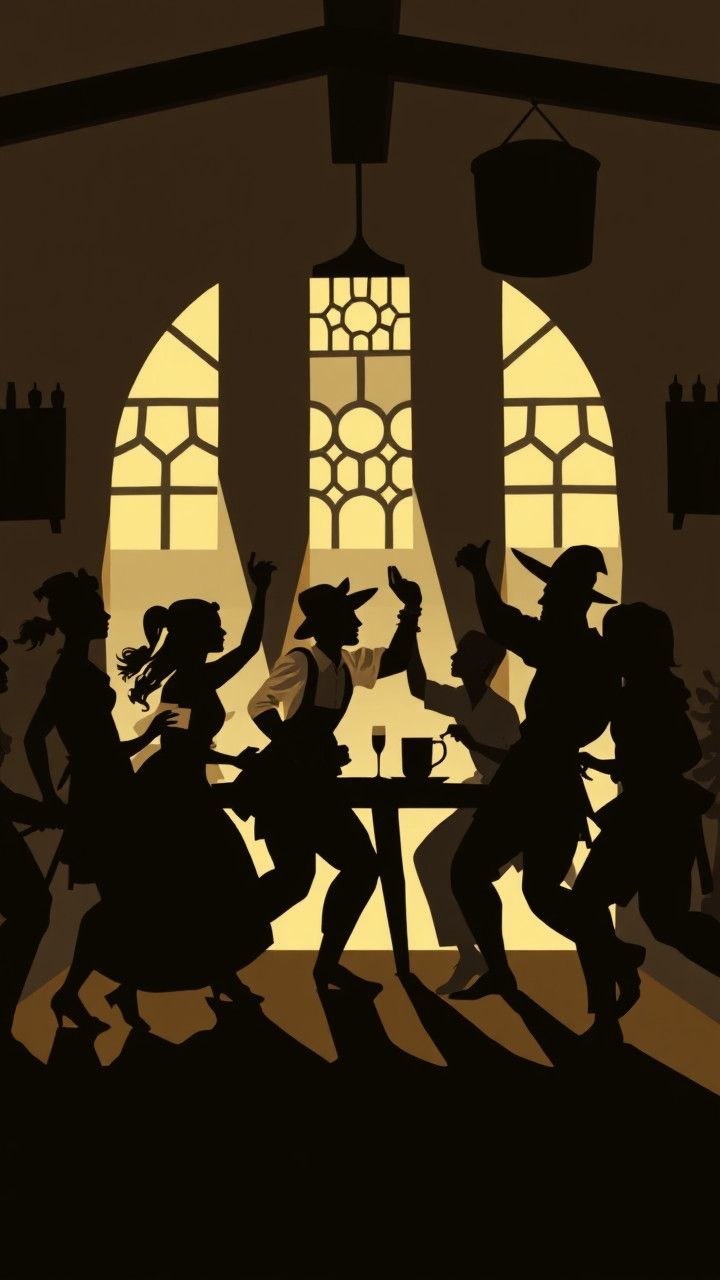 Dance in the tavern artwork