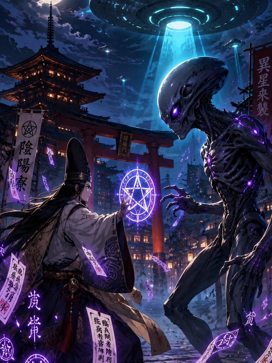 平安京でエイリアン byraindrop7 artwork