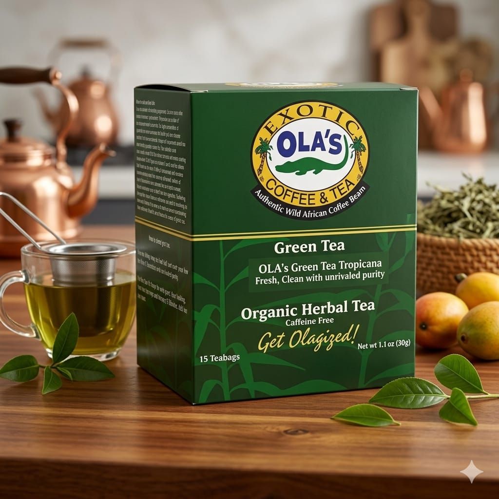 Ola's Organic Green Tea artwork