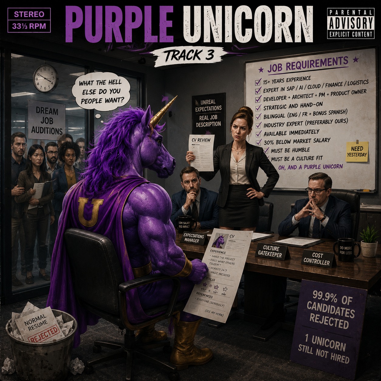The Purple Unicorn artwork