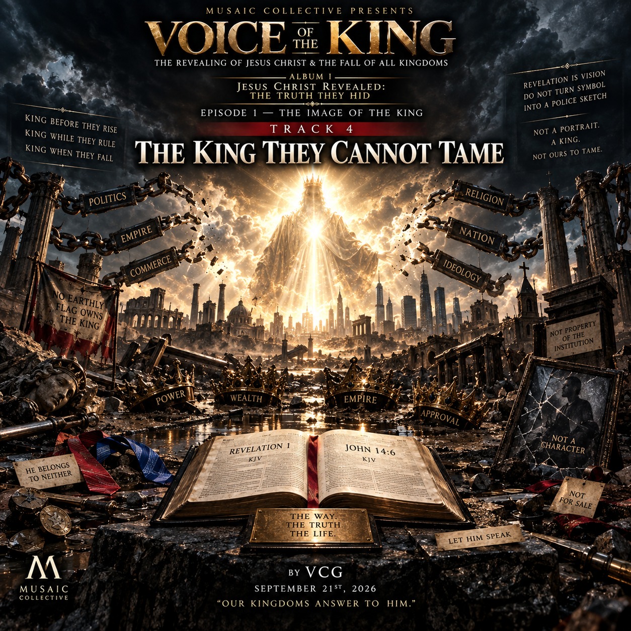 TRACK 4 — THE KING THEY CANNOT TAME artwork