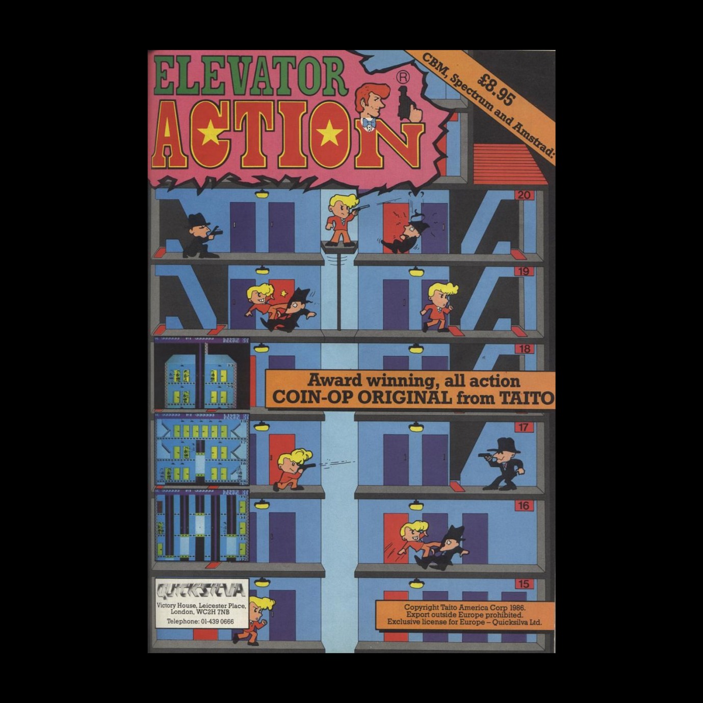 Elevator Action (ZX Spectrum game music cover) artwork