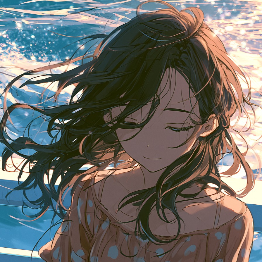 甲板で前髪をあきらめる
