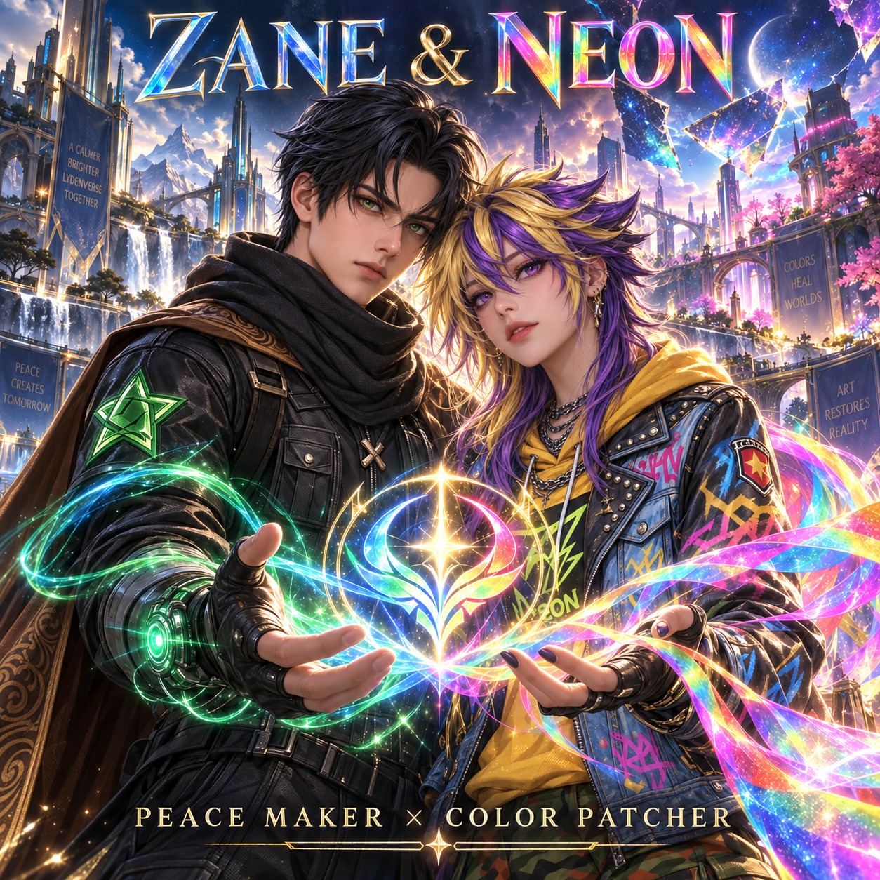 Zane & Neon: Peace Maker × Color Patcher artwork