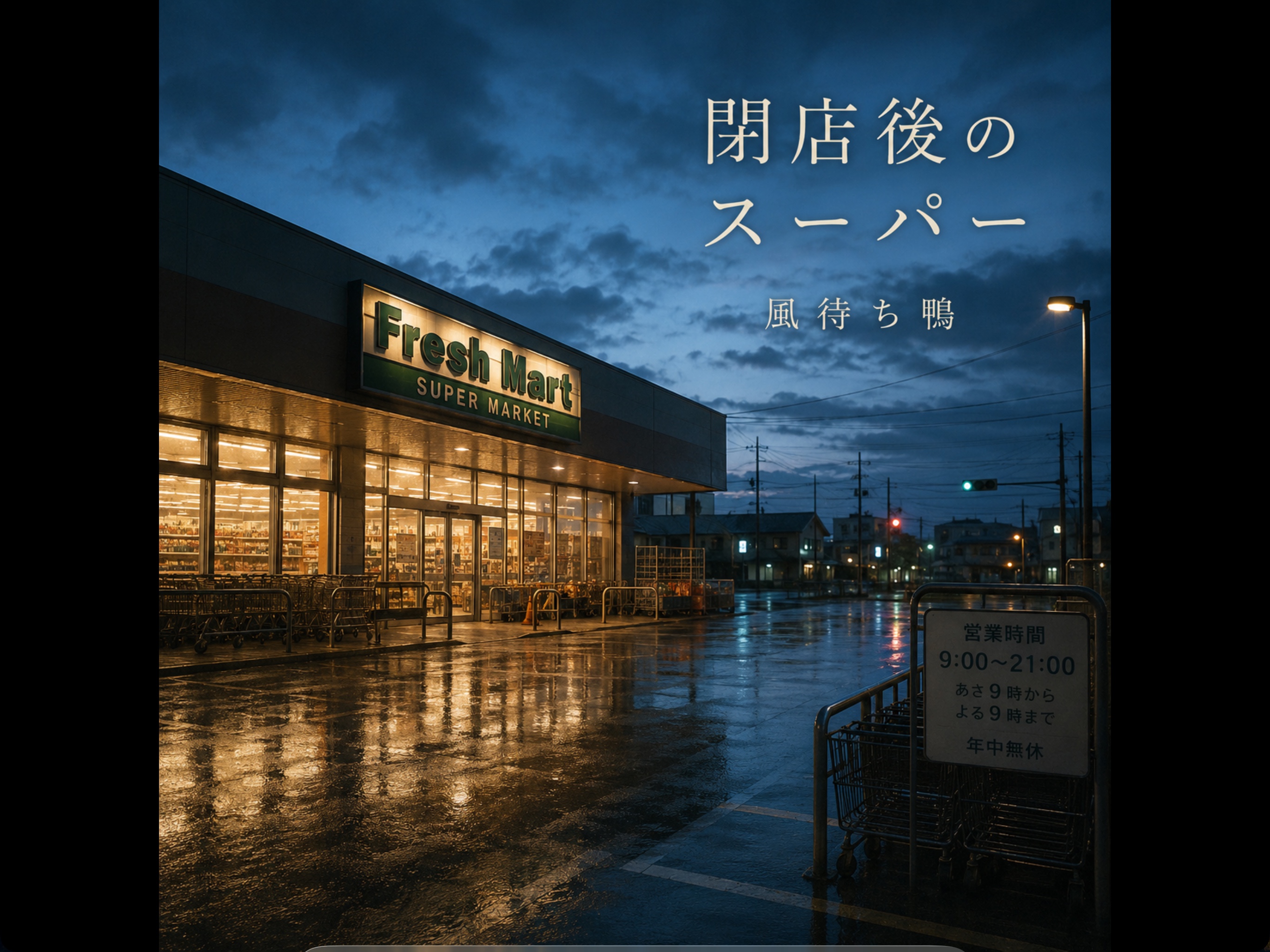 閉店後のスーパー artwork
