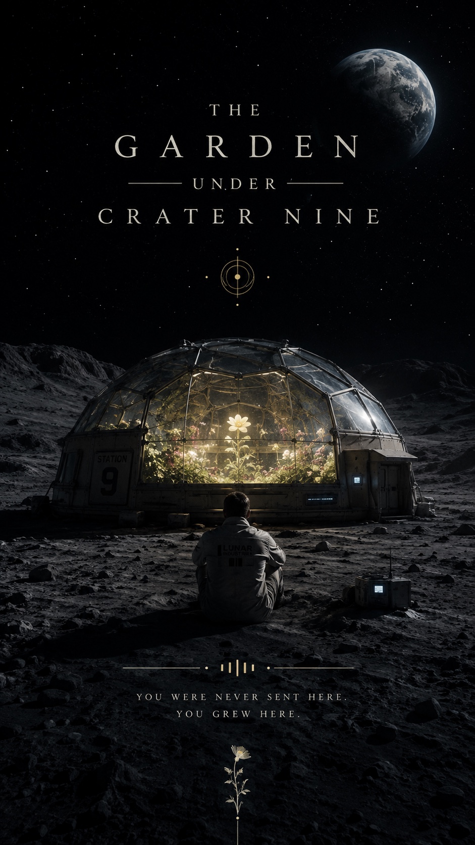 The garden under crater nine artwork