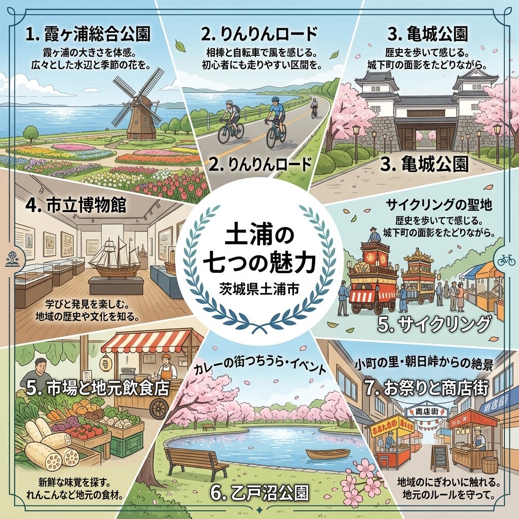 土浦の七つの魅力 artwork