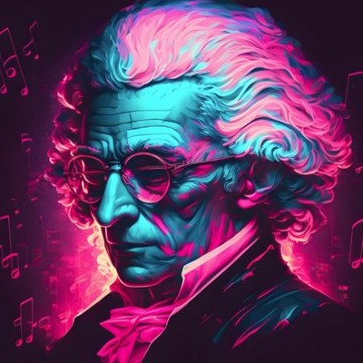 Beethoven in space artwork
