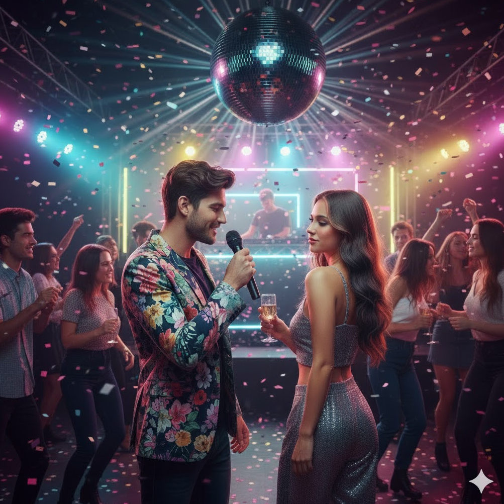 Just one kiss (disco rock) artwork