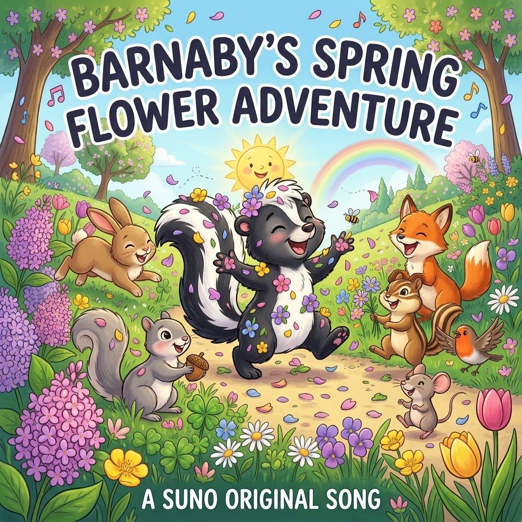 Barnaby the Blossom Skunk artwork