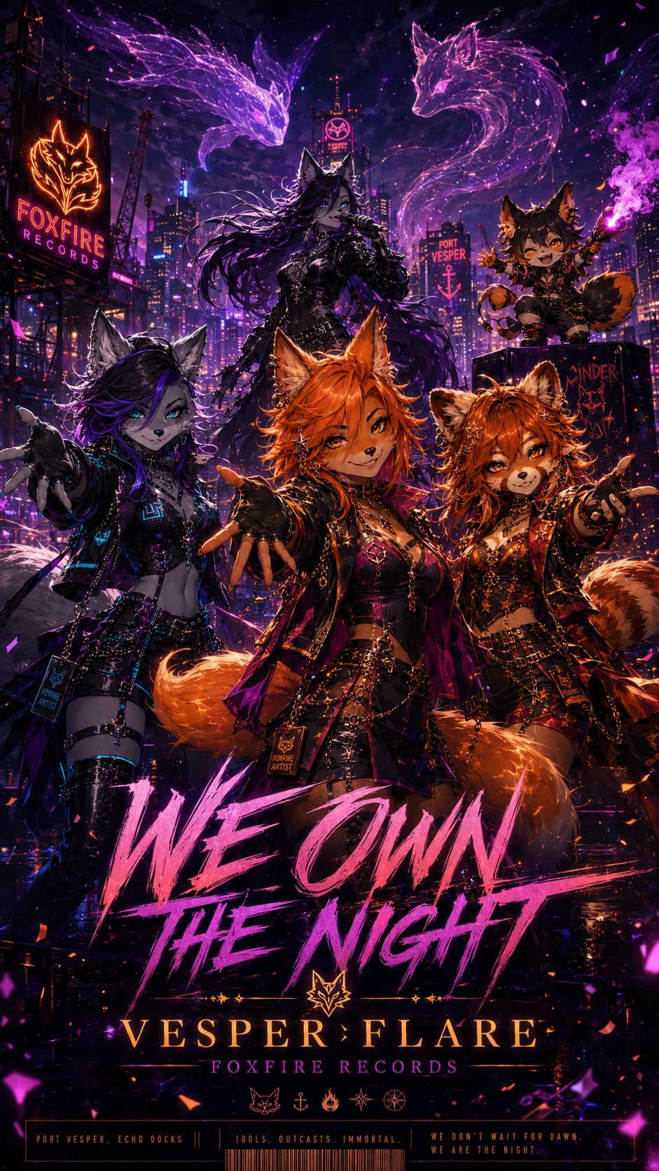 Vesper Flare - "We Own The Night" artwork