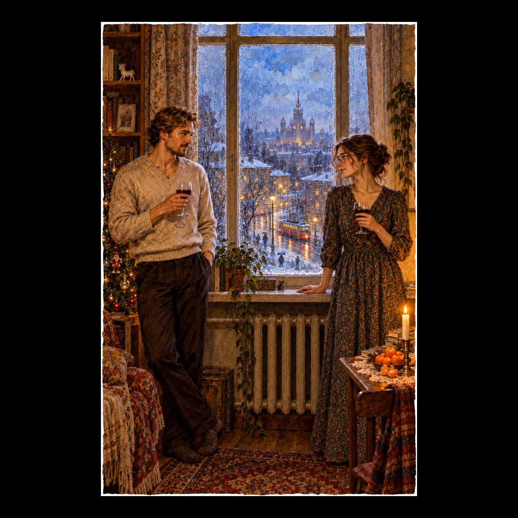 -- НОВОГОДНИЙ ДОЖДЬ  - [*] - (641#265) на слова Миши Мазеля artwork