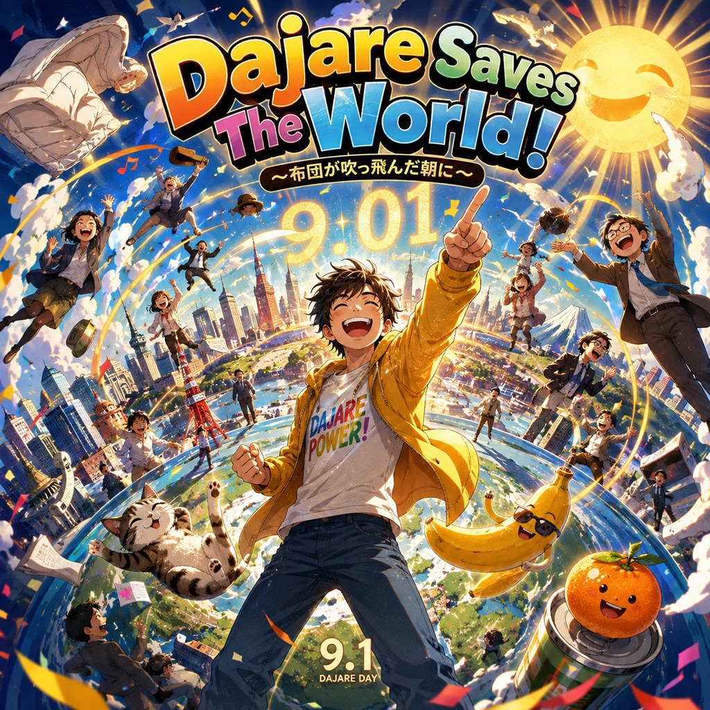 Dajare Saves The World! 〜布団が吹っ飛んだ朝に〜 artwork