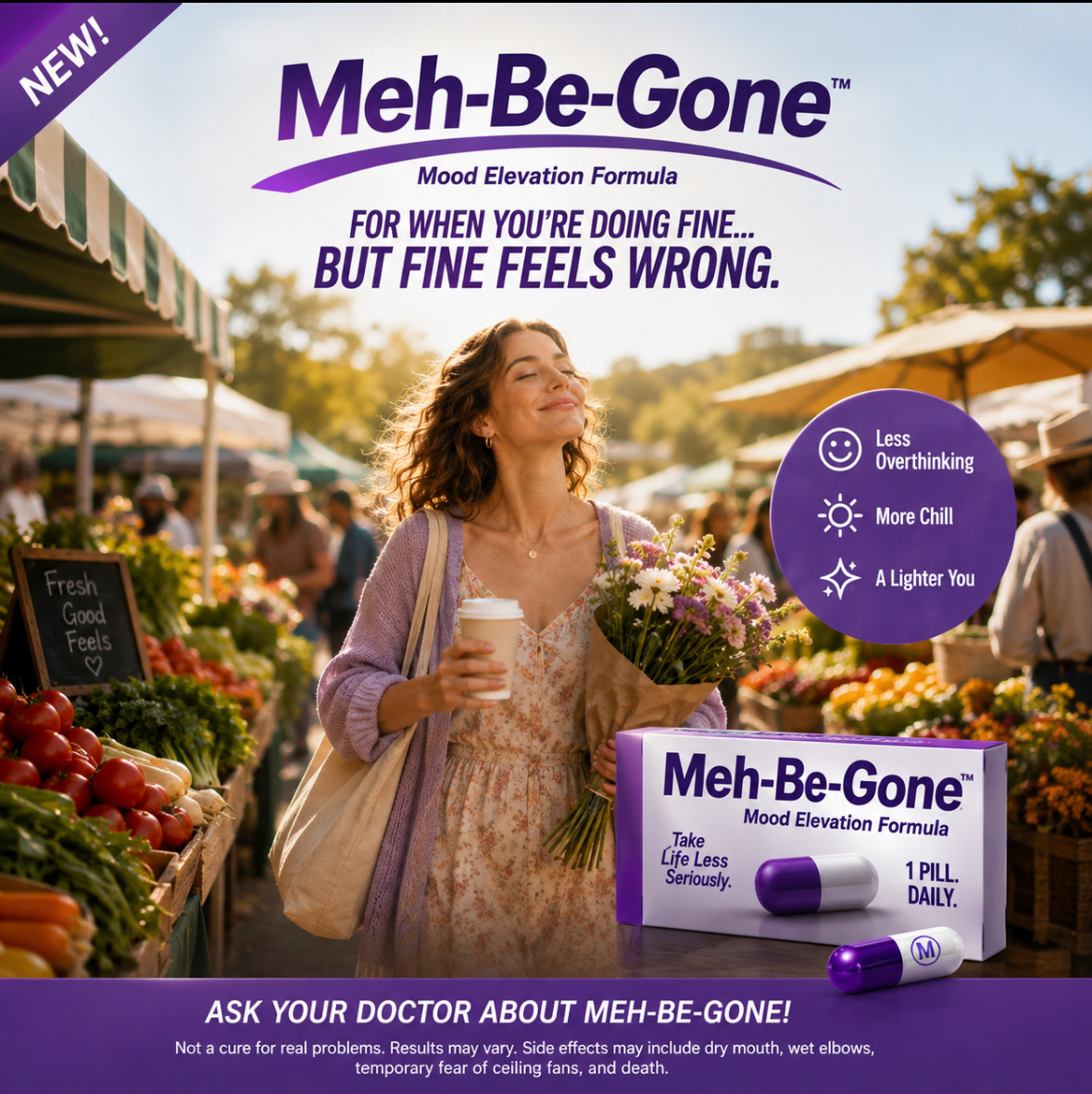 Meh-Be-Gone artwork