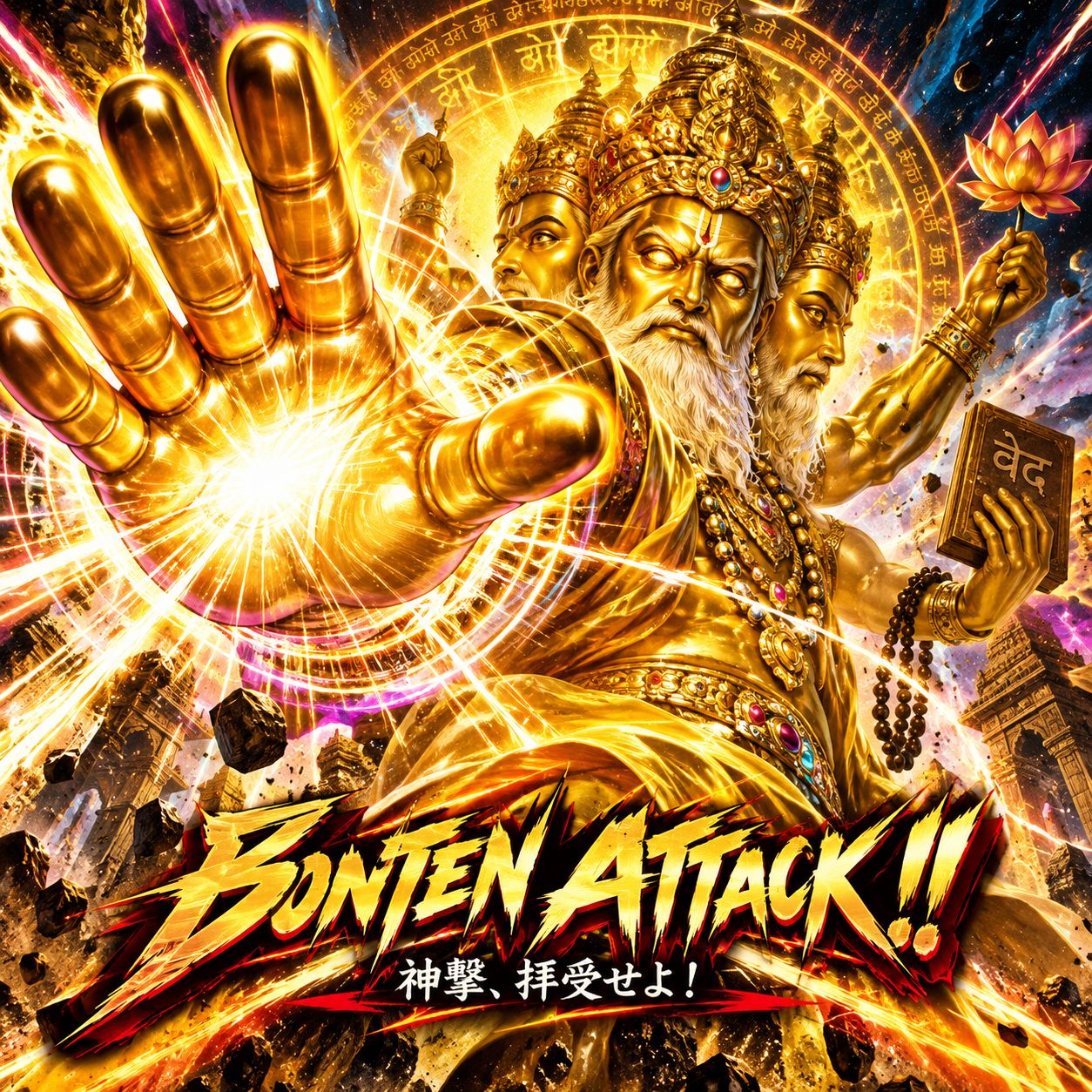 BONTEN ATTACK!! ―― 神撃、拝受せよ。    #重低音V6 artwork