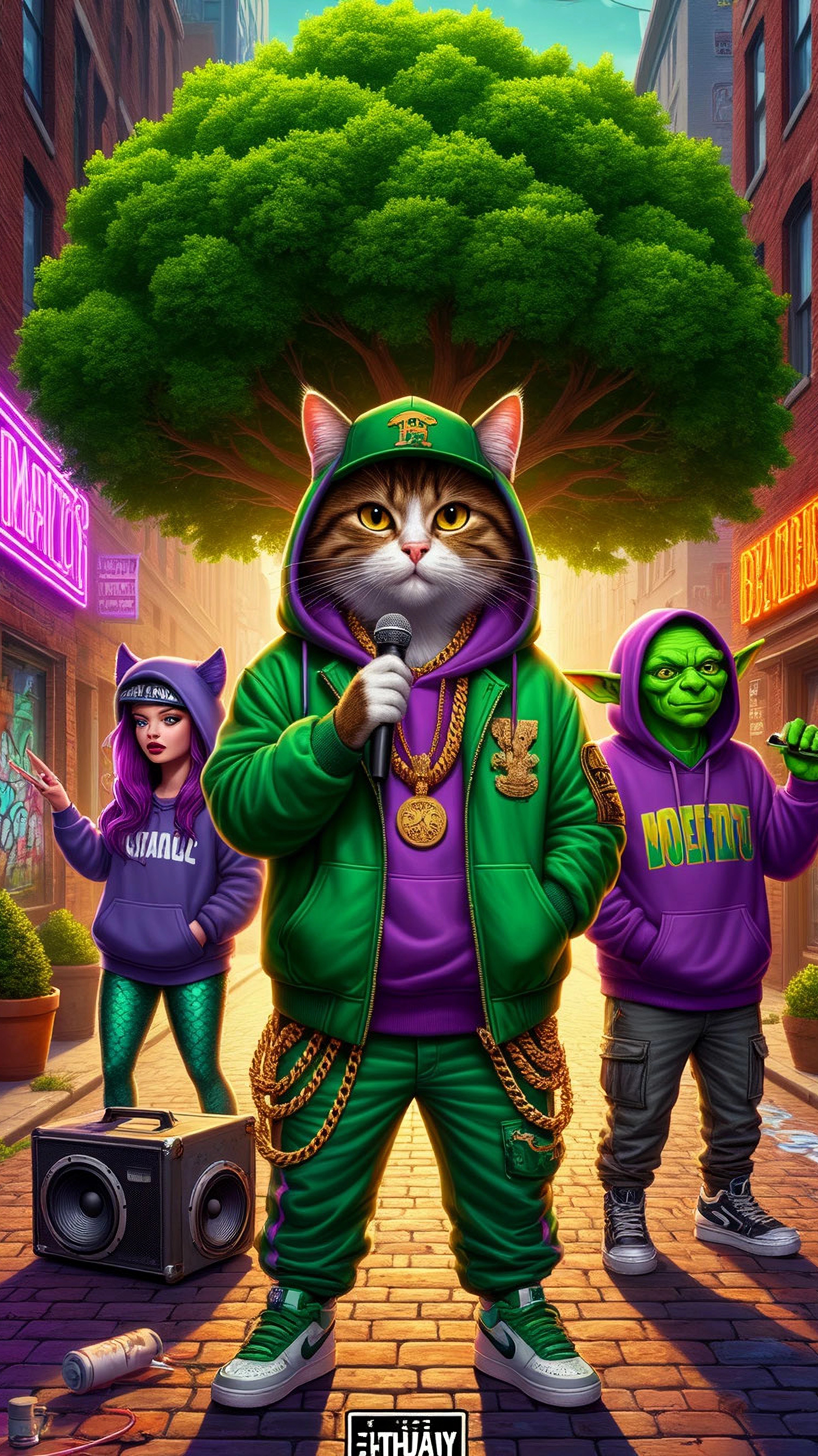 Кот учёный artwork