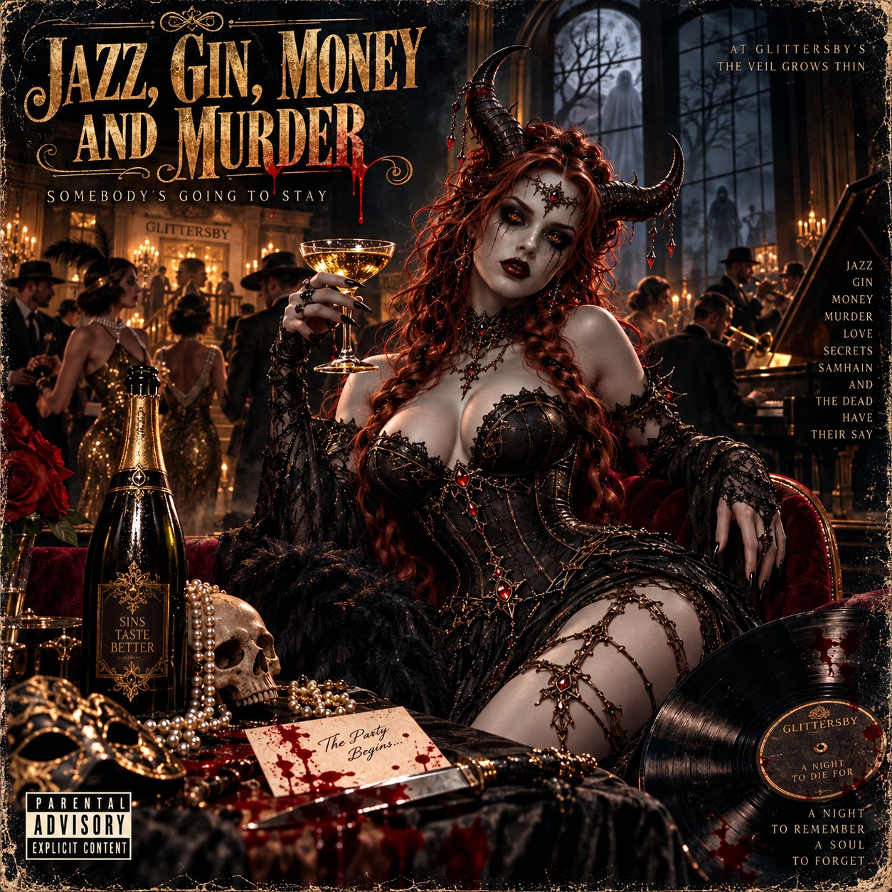 JAZZ, GIN, MONEY & MURDER artwork