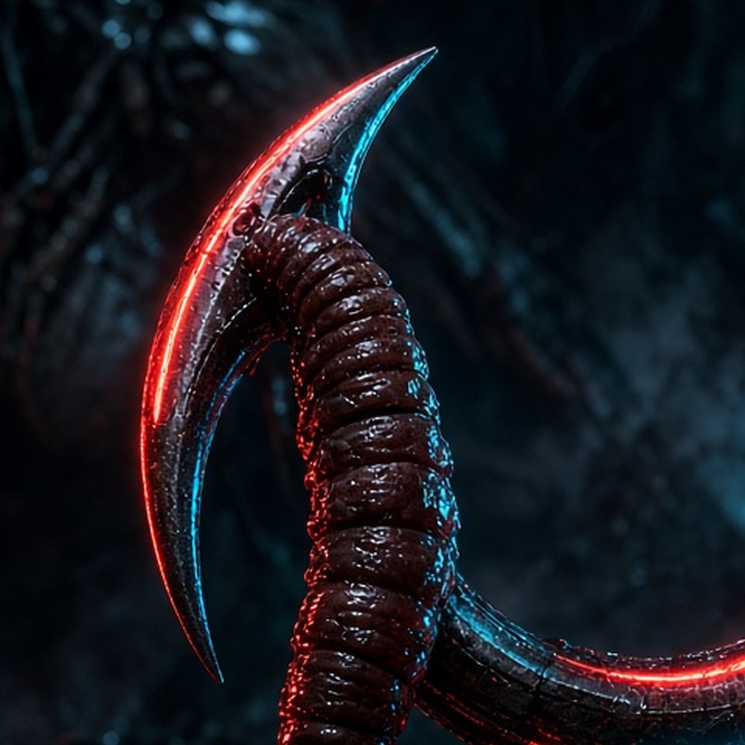 Im a Little Worm On a big Hook Elara Voss artwork