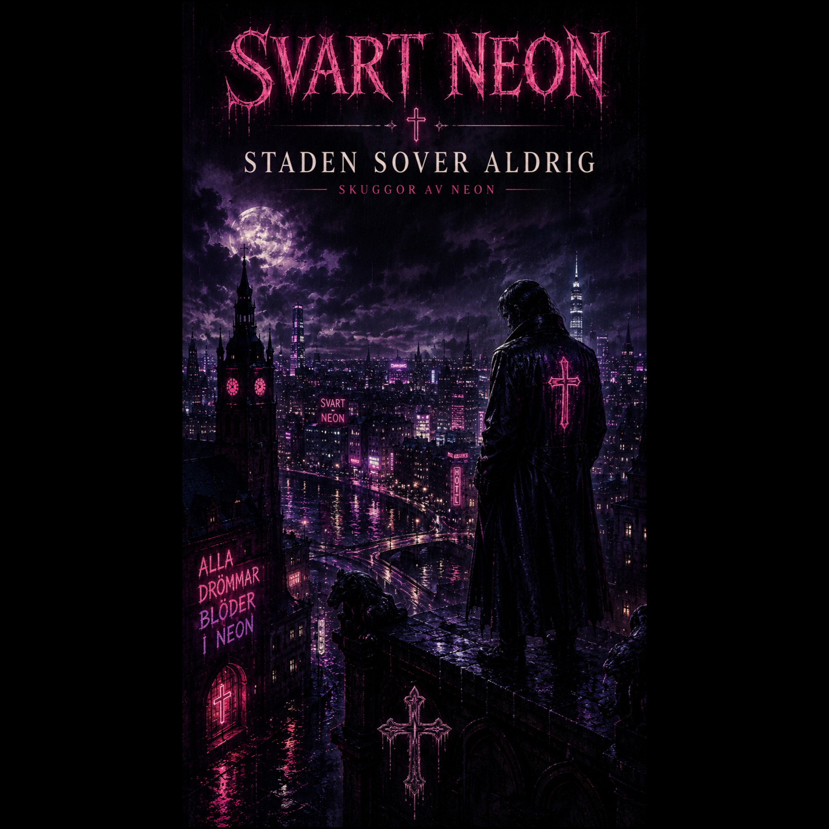 Svart Neon - Staden sover aldrig artwork
