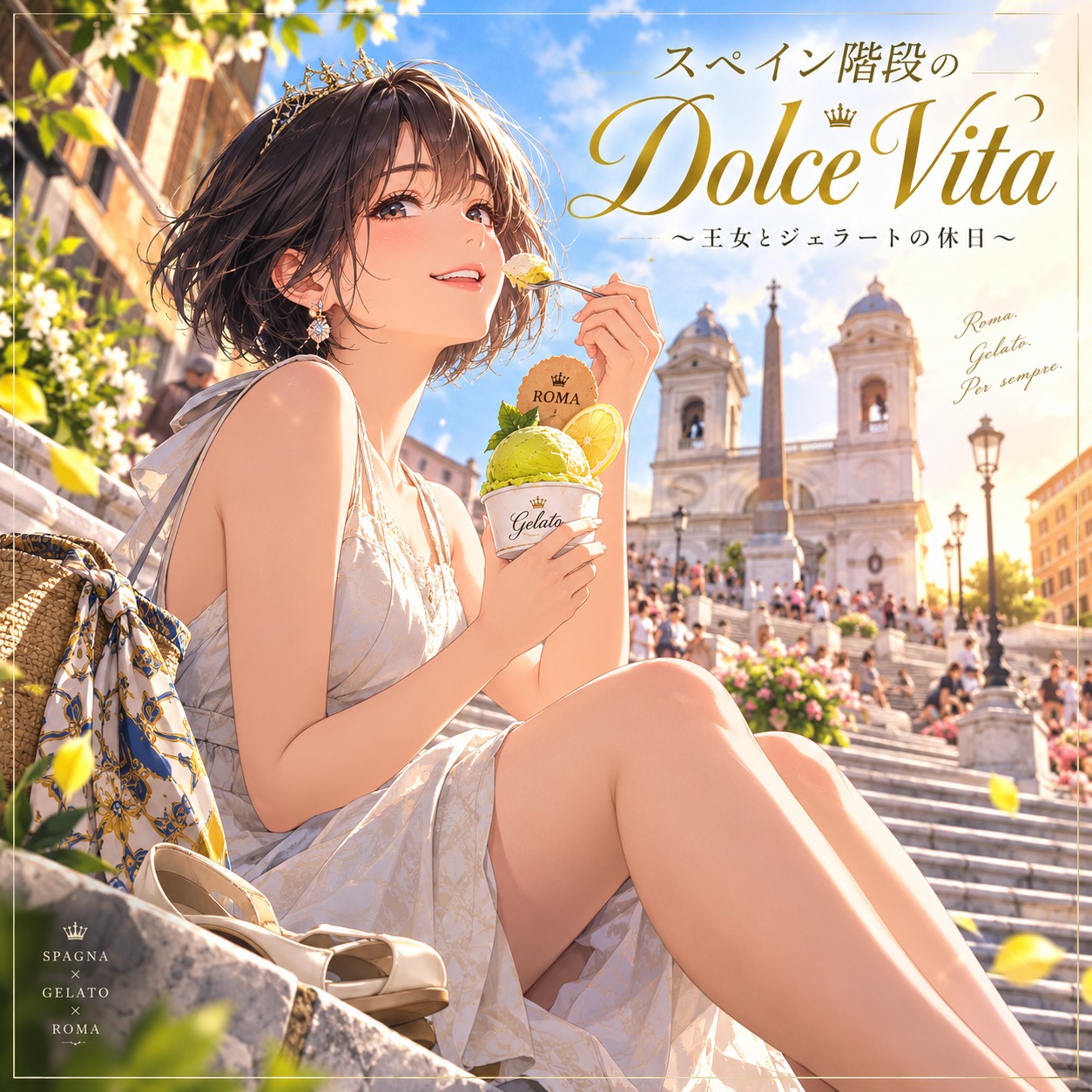 スペイン階段のDolce Vita 〜王女とジェラートの休日〜 artwork