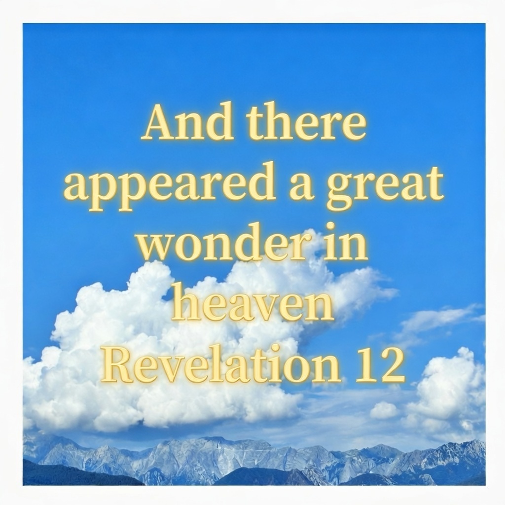 And there appeared a great wonder in heaven; [Revelation 12] artwork