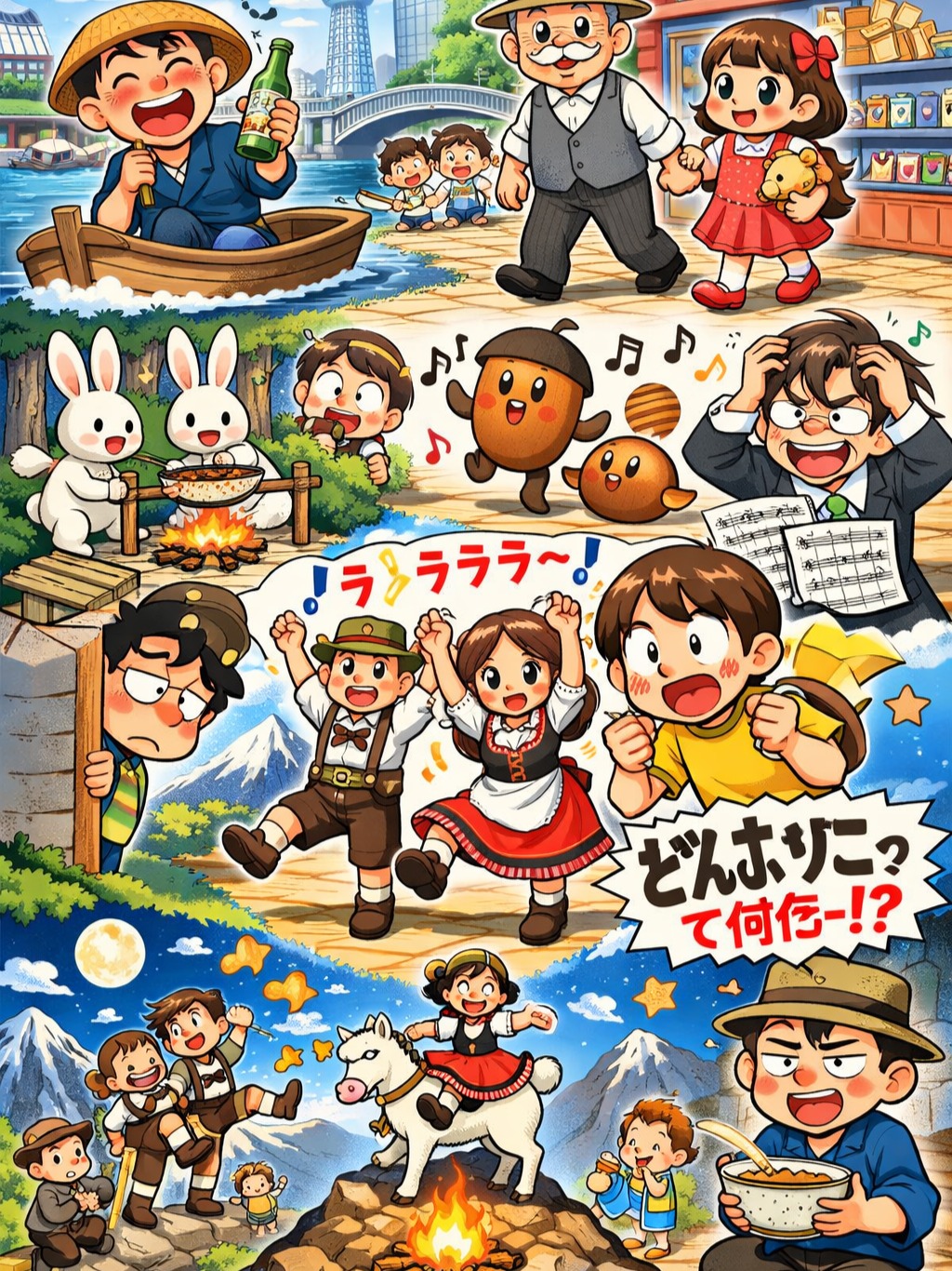 アルプス一万尺、”こやぎ”の上で！? artwork