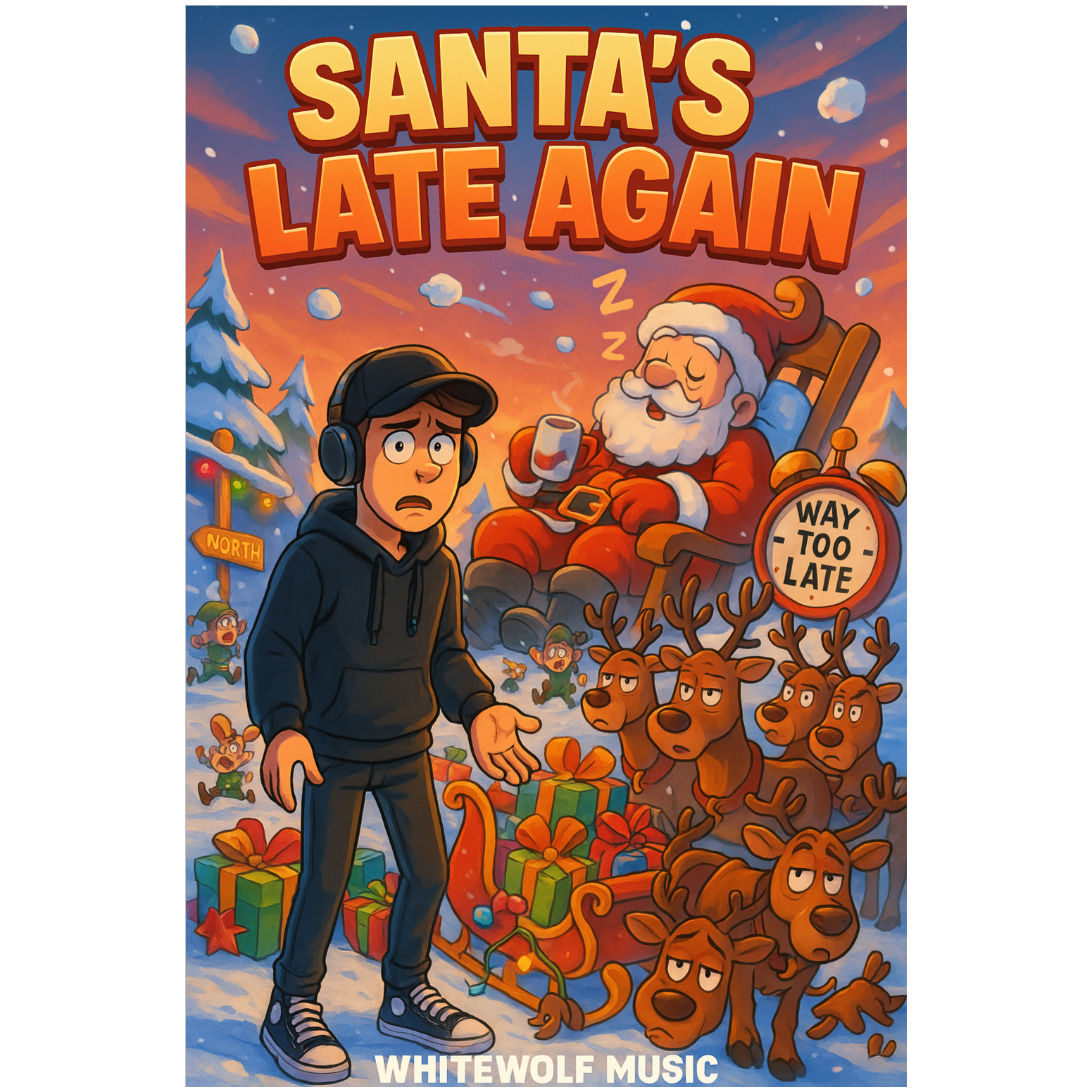Santas Late Again artwork