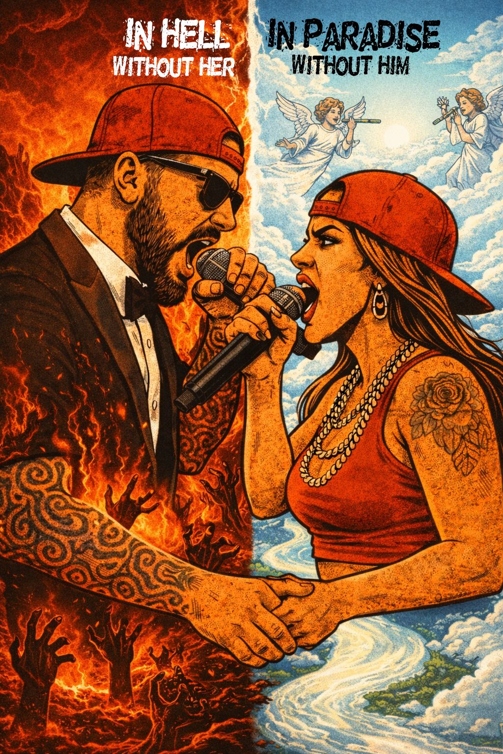 In Hell without her artwork