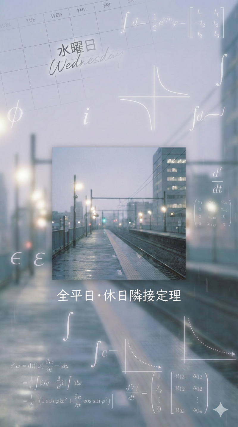 全平日・休日隣接定理 artwork