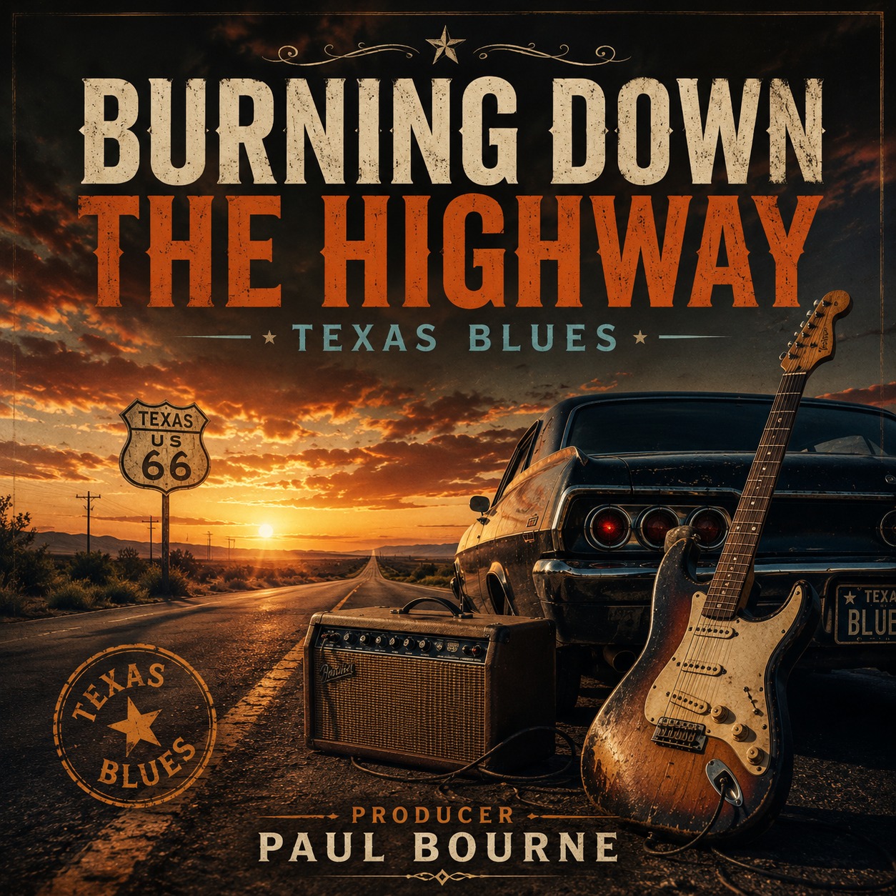 4. Burning Down the Highway (Texas Blues) artwork