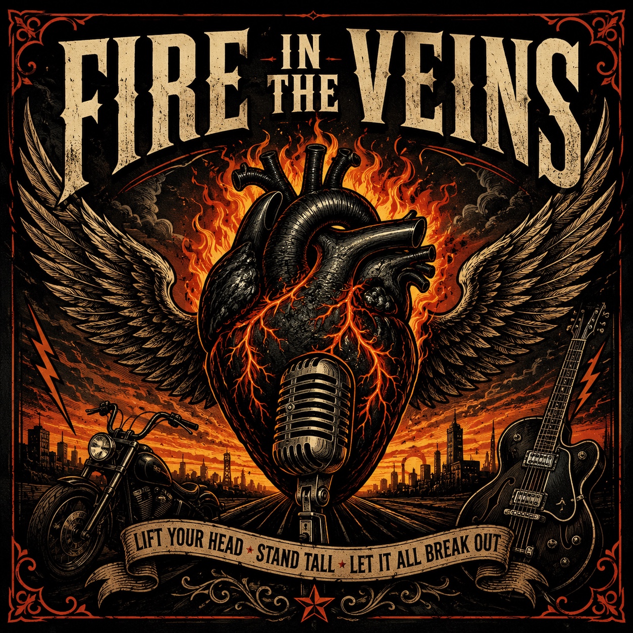 Fire in the Veins (Punk) artwork