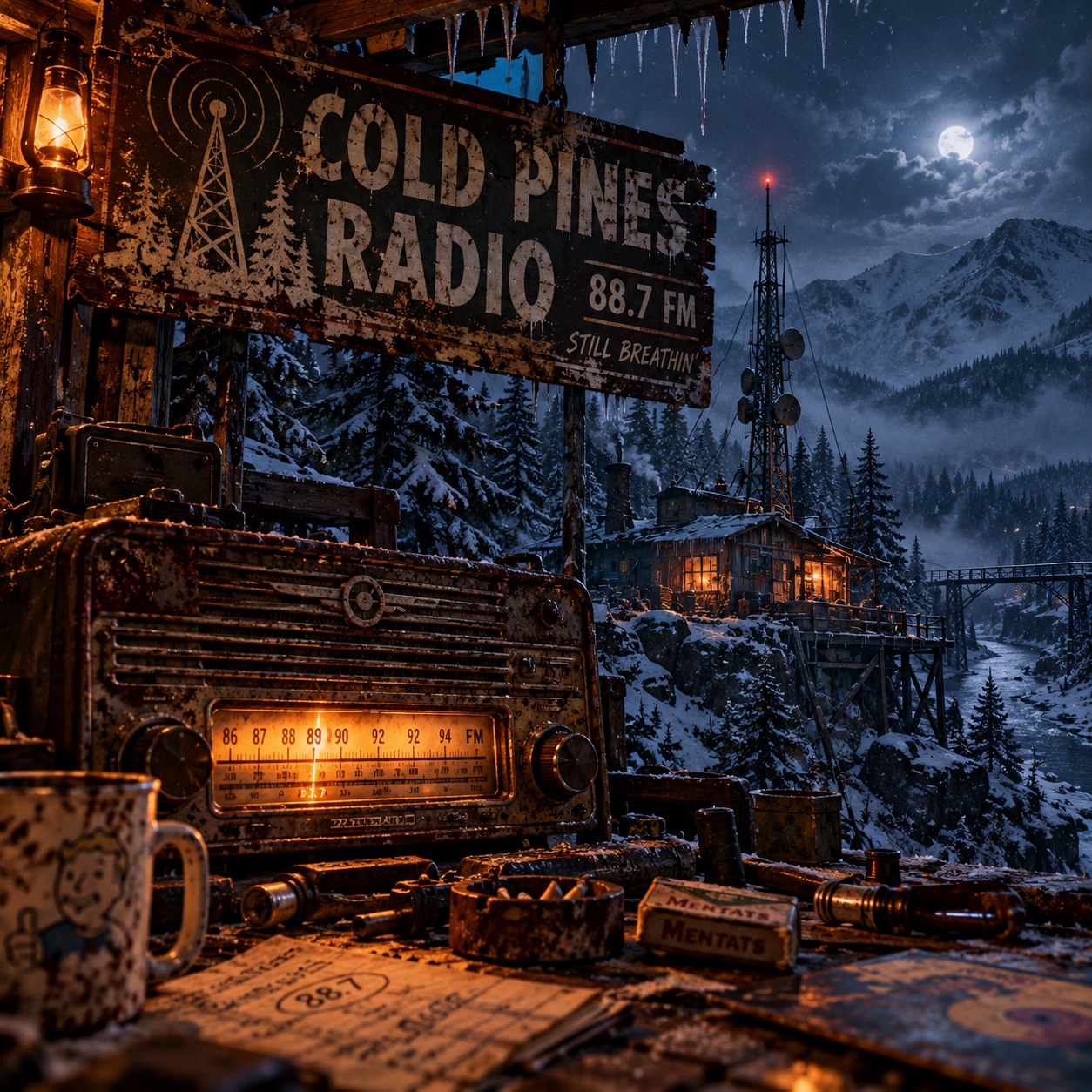 First signal:Cold Pines Radio artwork