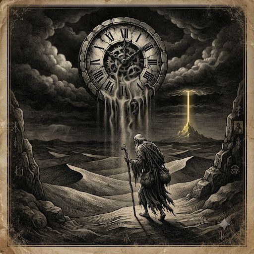La tyrannie du temps et l’échappée d’Abraham artwork