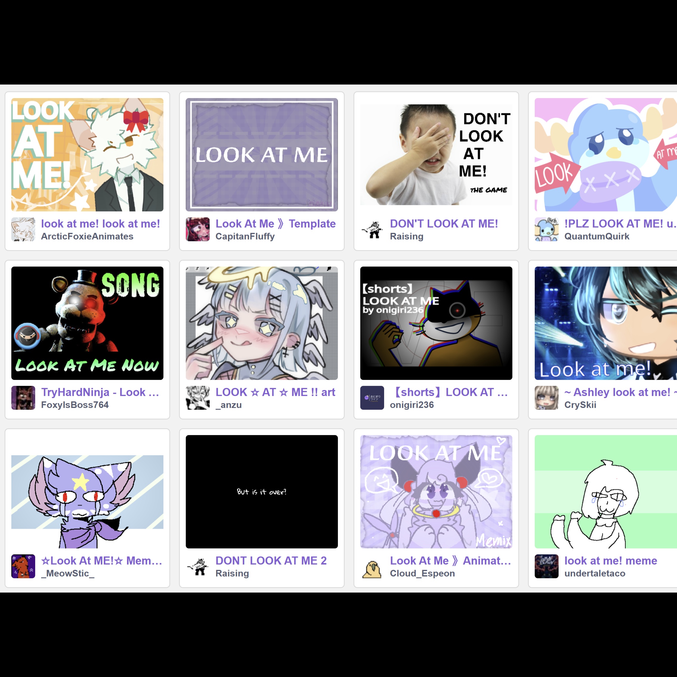 Image for the look at me glitch