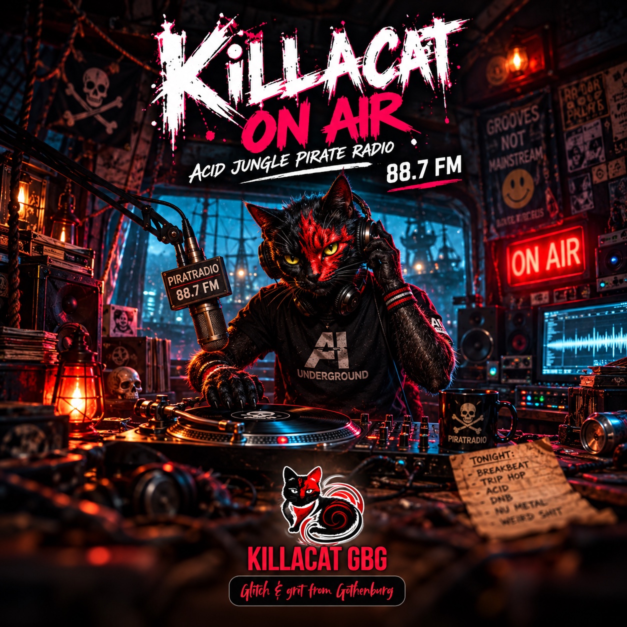 Killacat On Air [Acid Jungle Pirate Radio Remix] artwork