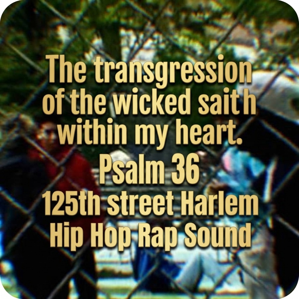 The transgression of the wicked saith within my heart. Psalm 36 artwork
