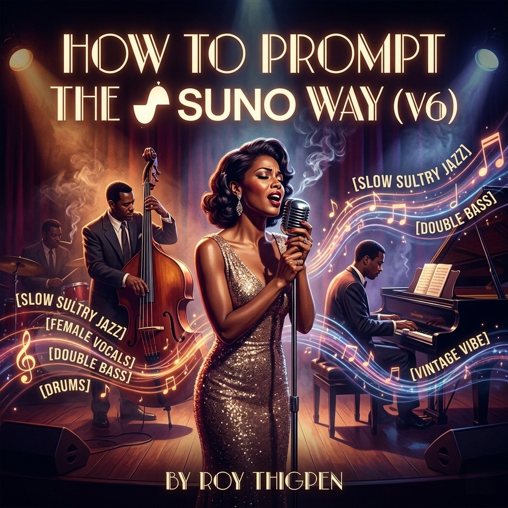 How to prompt the SUNO way (V6) artwork