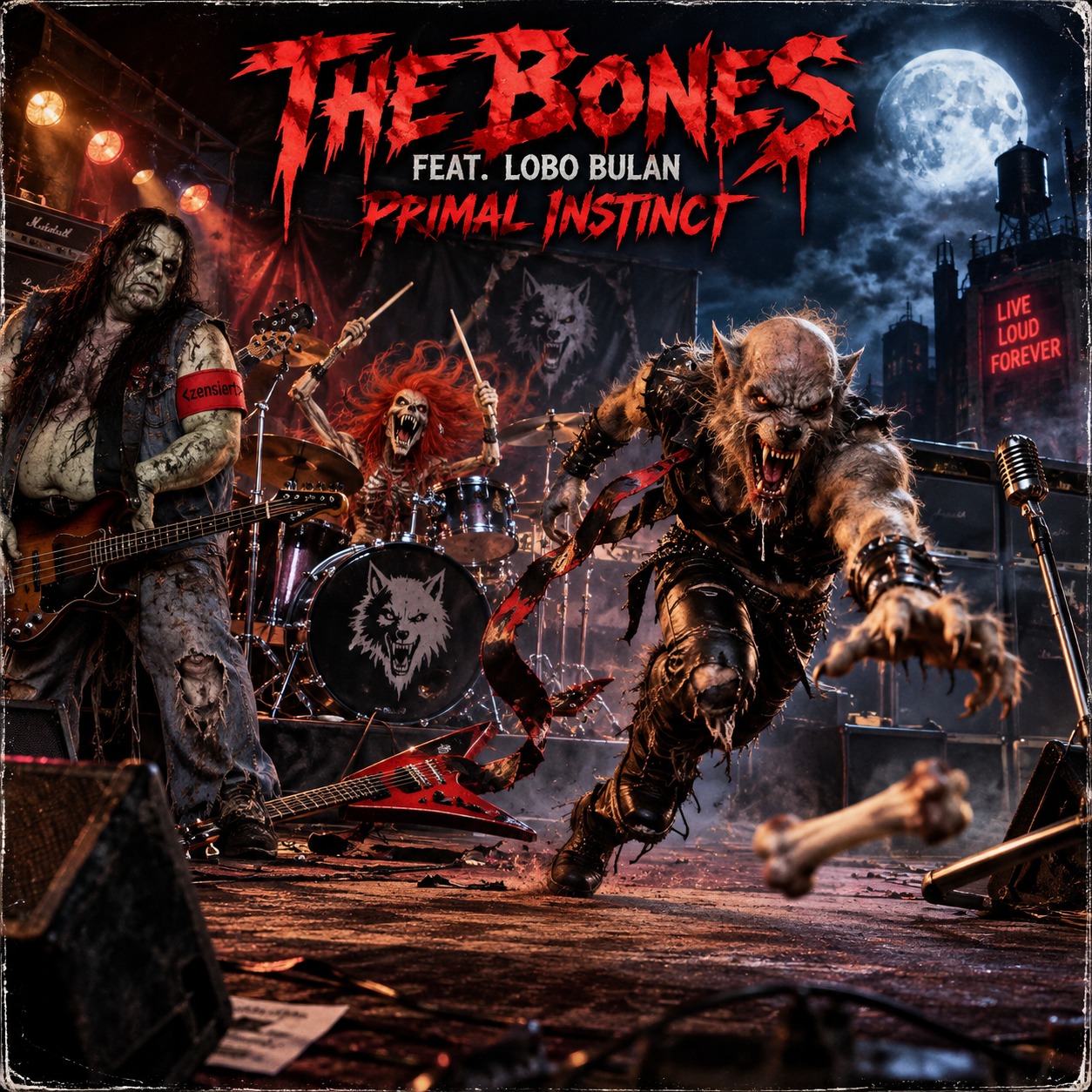 The Bones feat. Lobo Bulan - Primal Instinct artwork
