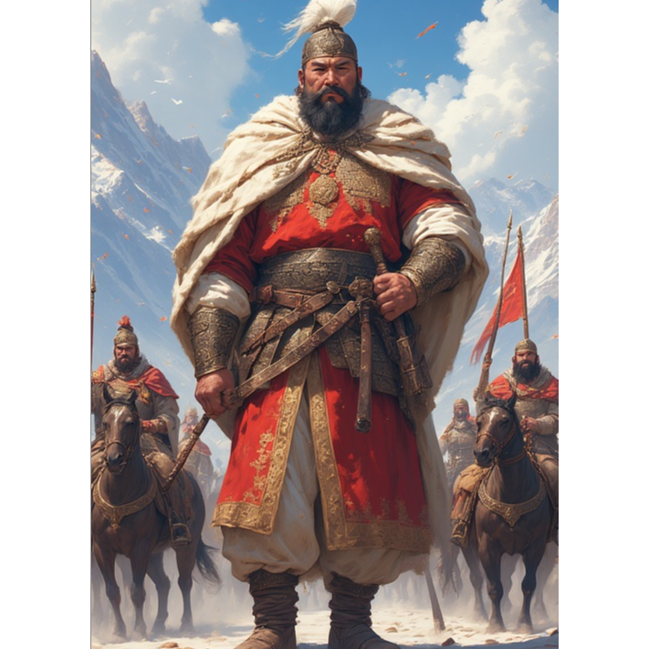 The Rise of the Khan with lyrics artwork