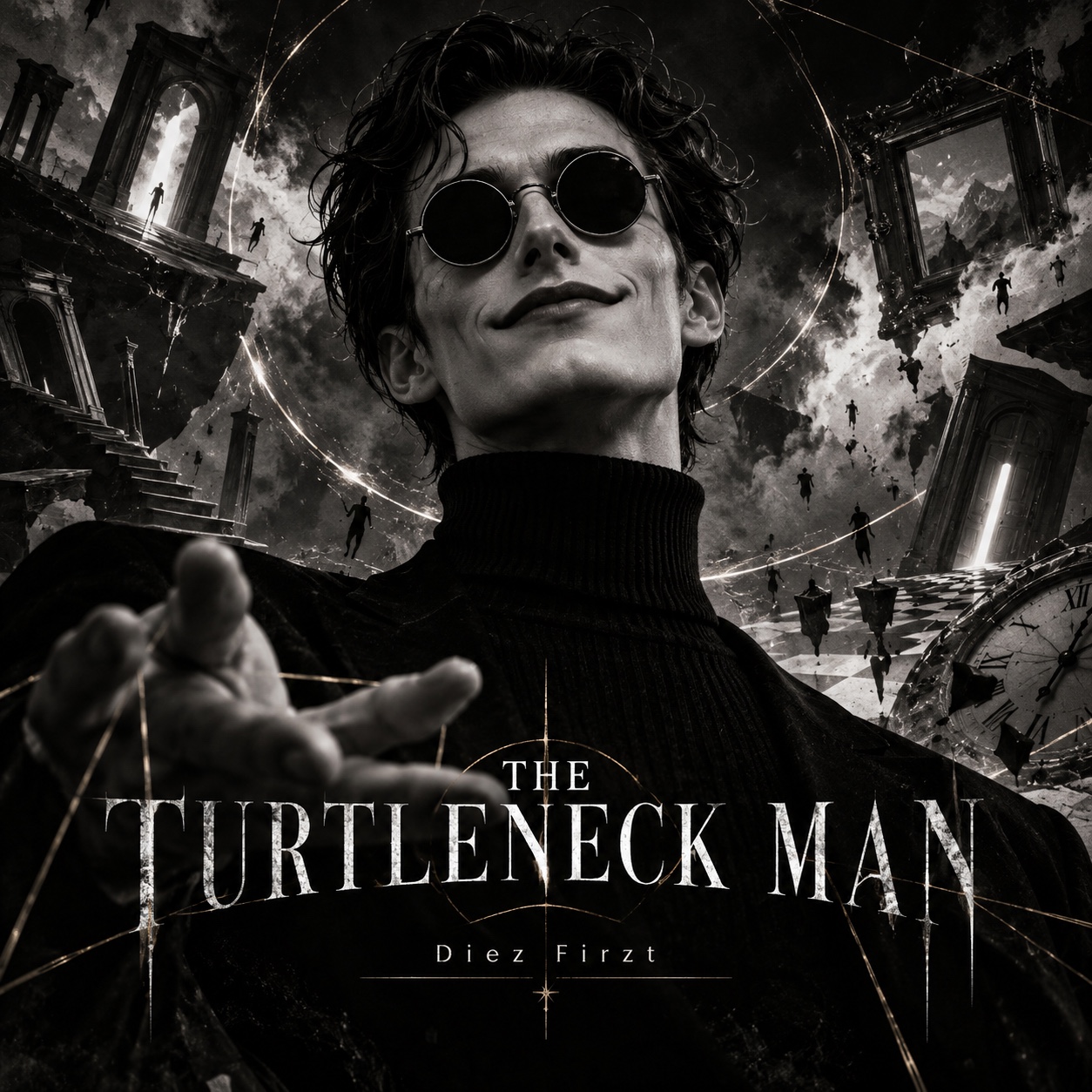 Turtle neck man artwork