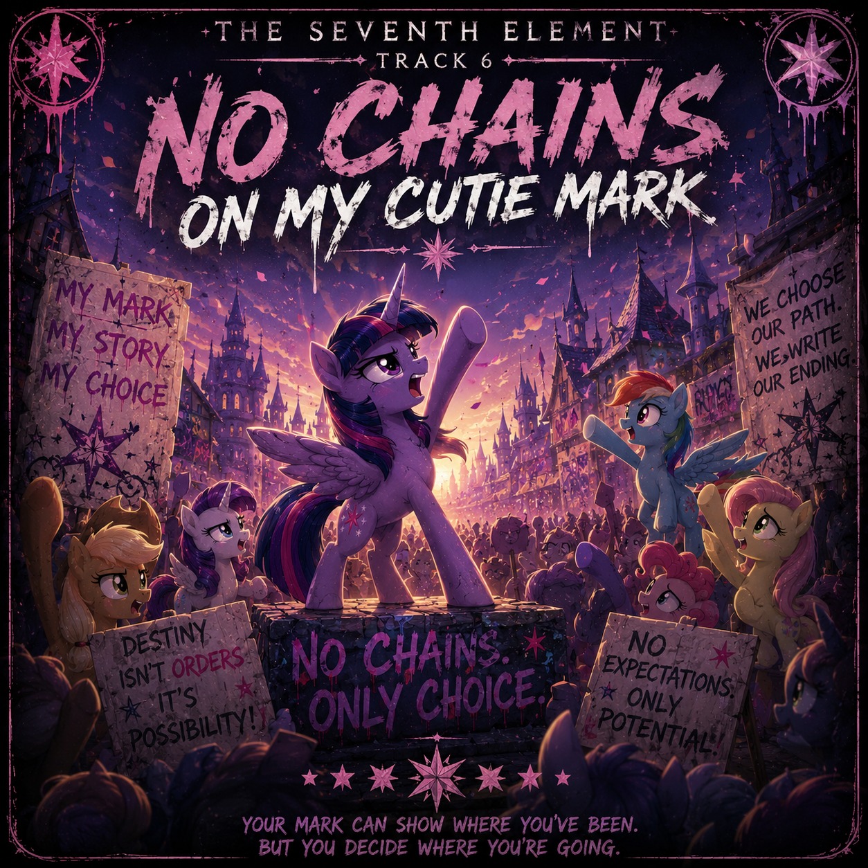 No Chains on My Cutie Mark artwork
